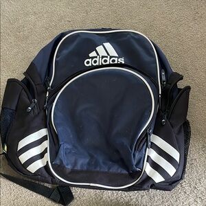 Adidas Black and White Backpack